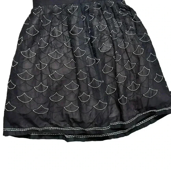 NWT Anthropologie Meadow Rue Womens 8 Lace Dress Black Ivory Strapless - Picture 4 of 9